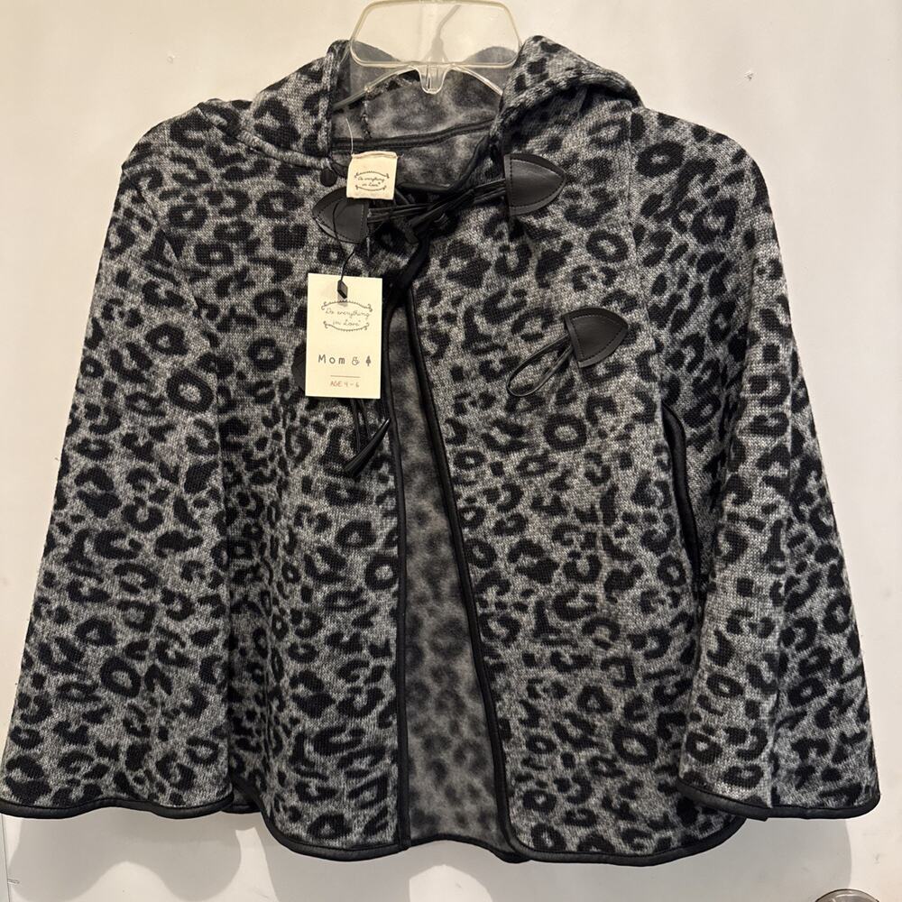 Do Everything In Love Leopard Cape Age 4-6 New